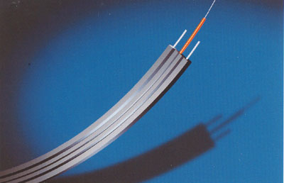 Simplex flat under-carpet optical fiber cable GJFJBV and GJFJBZY